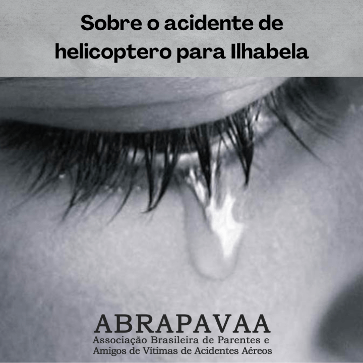 Sobre o acidente de helicoptero para Ilhabela