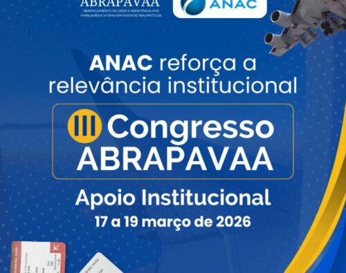 III Congresso ABRAPAVAA conta com o Apoio Institucional da ANAC