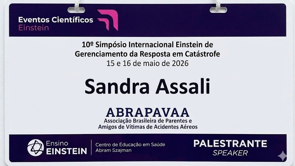 Simpósio EINSTEIN Hospital Israelita – Acidente VoePass – Um Modelo a Ser Seguido